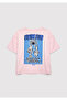 Swim Fun Printed Pink T-Shirt Loose Fit / Relaxed Comfortable Cut 7610440-90773 - 4
