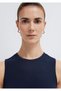 Navy Blue Crop Athlete Crop / Short Cut 1613982-70497 - 7