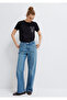 New York Embroidered Black T-Shirt Semi Slim Fit 1614260-900 - 2