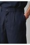 Linen Blend Navy Blue Chino Shorts 0410345-86623 - 6