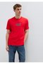 Logo Printed Red T-Shirt Regular Fit / Normal Cut 0613186-70467 - 2