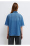 Edition Indigo Blue Jean Shirt Boxy Fit 1221024-A3166 - 6