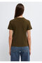 Manhattan Printed Green T-Shirt Fitted / Bodycon Cut 1614317-80769 - 6