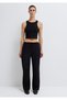 Embroidery Detailed Black Trousers 1011191-900 - 3
