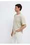 Beige Basic T-Shirt Loose Fit / Comfortable Loose Cut 0613312-70322