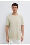 Beige Basic T-Shirt Loose Fit / Comfortable Loose Cut 0613312-70322 - 4