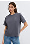 Logo Printed Gray T-Shirt Regular Fit / Normal Cut 1613882-83620