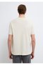 Bowling Printed Beige T-Shirt Loose Fit / Comfortable Cut 0613634-70134 - 5