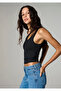 One-Shoulder Detailed Black T-Shirt Fitted / Bodycon Cut 1614389-900 - 3