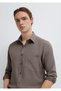 Soft Premium Brown Shirt Regular Fit / Normal Cut 0212010-87875 - 2