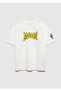 Children's M6610420-70057 Batman Printed T-Shirt Off-White Cobalt - 4