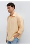 Orange Linen Shirt Regular Fit / Normal Cut 0211957-71157