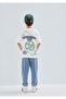 Good Team Vibes Printed Ecru T-Shirt Loose Fit / Relaxed Comfortable Cut 6610413-70057 - 2