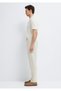 Beige Linen Trousers 0010577-70134 - 4