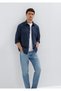 Striped Navy Blue Shirt Regular Fit / Normal Cut 0212004-91566