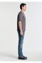 Anthracite Basic T-Shirt Loose Fit / Comfortable Loose Cut 0613338-90721 - 5