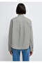 Striped Green Shirt Loose Fit / Relaxed Fit 1211386-85171 - 5