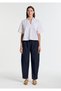 Short Sleeve Pocketed Ecru Blouse 1211377-82759 - 4