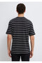 Striped Black T-Shirt Regular Fit / Normal Cut 0613134-900 - 6