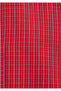 Plaid Red Cropped Shirt Loose Fit / Relaxed Fit 1211401-83904 - 6