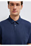 Navy Blue Polo T-Shirt Loose Fit / Comfortable Fit 0613152-70490 - 6