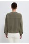 Crew Neck Khaki Sweatshirt 1S10475-80769 - 5