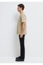 Crew Neck Beige Basic T-Shirt Loose Fit / Comfortable Cut 0611596-70360 - 5