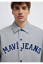 Embroidery Detailed Gray Jacket Loose Fit / Relaxed Fit 0110769-82824 - 7