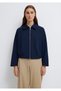 Navy Blue Crop Jacket Oversized / Wide Cut 1110820-82318 - 5