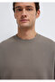 Crew Neck Brown T-Shirt Loose Fit / Relaxed Fit 0611614-87875 - 7