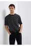 Striped Black T-Shirt Regular Fit / Normal Cut 0613134-900