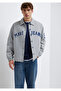 Embroidery Detailed Gray Jacket Loose Fit / Relaxed Fit 0110769-82824 - 3