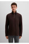 Brown Sweatshirt with Half Zipper 0S10519-89103 - 4