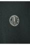 Logo Printed Green T-Shirt Loose Fit / Loose Relaxed Fit 0613014-71598 - 8