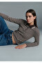 Striped Brown Polo T-Shirt Fitted / Slim Fit 1613836-91456 - 2