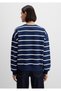 Striped Navy Blue Sweatshirt 1S10456-84634 - 4