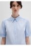 Short Sleeve Striped Shirt Fitted / Body Fitting Cut 1210060-90700 - 5