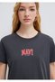 Logo Printed Anthracite T-Shirt Regular Fit / Regular Cut 1613412-70087 - 6