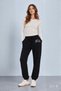 Jules Black Comfortable Leg Embroidered Fleece-Lined Standard Fit Women's Sweatpants - 2
