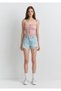 Tyra 90S Ice Blue Jean Shorts 1410011-89737 - 2