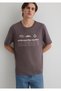 Always Printed Purple T-Shirt Loose Fit / Loose Relaxed Cut 0612722-86683