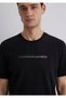 Black Printed Black T-Shirt Regular Fit 0612647-900 - 6