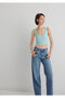Top verde basic crop / scurt 1613071-71731