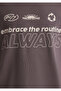 Always Printed Purple T-Shirt Loose Fit / Loose Relaxed Cut 0612722-86683 - 6