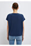 Lux Touch Navy Blue Modal T-Shirt Loose Fit / Loose Comfortable Fit167245-70487 - 5