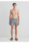 Gofre Fabric Gray Short Swim Shorts 0910235-70119 - 3
