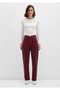 Laura Burgundy Velvet Trousers101153-85728 - 4