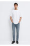 Crew Neck White Basic T-Shirt Loose Fit / Loose Relaxed Fit0611924-620 - 2