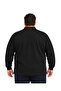 Men's Large Size Black Polo Collar Pique T-Shirt 3Xl-8Xl - 4