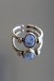 Natural Moonstone Ellipse Bronze Adjustable Women's Vintage Ring Does Not Tarnish - 5